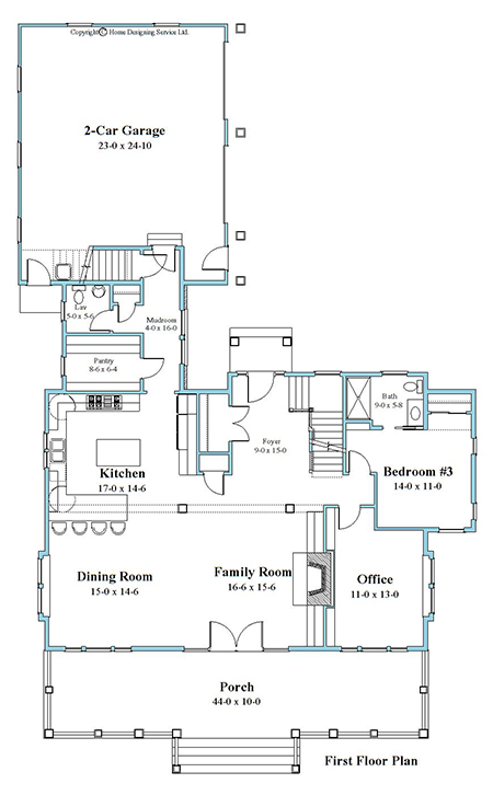 unique first floor plan
